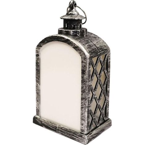 Lanterne LED - Support Sublimation PET - Pour Décoration Noël DIY - Blanc Noir Cuivre - 1 Pièce (1/5)