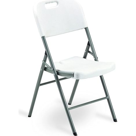 Garden Friend Sedia Horeca pieghevole 45x50x88h cm bianca (1/3)
