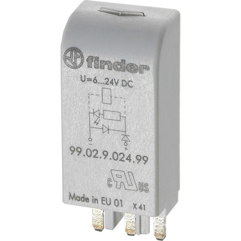 Finder Steckmodul mit RC-Glied 99.02.0.230.09  Passend für Modell (Relais): Finder 90.03, Finder 60.