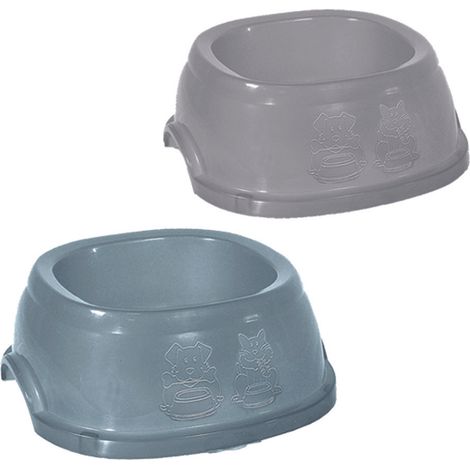 CIOTOLA IN PLASTICA PER ANIMALI DOMESTICI- - cm.22xx22x8h. - lt.1 - 6 pezzi STEFANPLAST