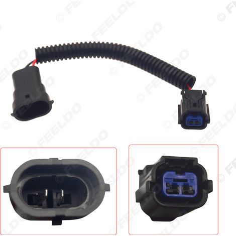 H11 to Civic 21 adapter cable for corrugated tube lamp socket, conversion cable for LED/HID lamps (1/5)