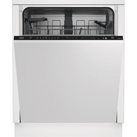 Beko – Lave-vaisselle tout-intégrable 14 couverts 44 dB – SelfDry pour séchage optimisé – 6 programmes dont Intensif 70° – Inox