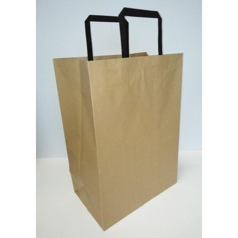 Bolsa de papel kraft liso 250x345x150 fresco