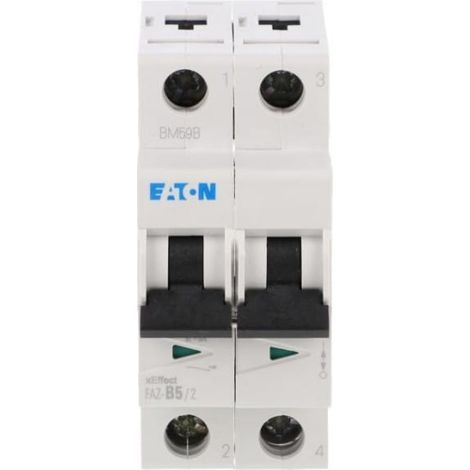 Interruttore automatico 2P B 5A 15kA AC FAZ-B5/2 278727