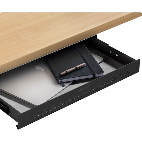 Desktronic Tiroir sous bureau - 41x27x5cm 3.5kg - Noir (1/5)