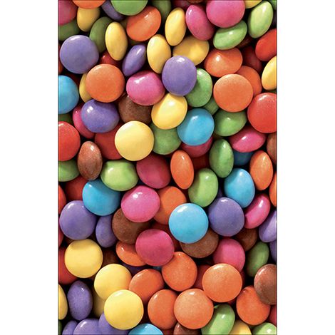 Sticker réfrigérateur et lave vaisselle, smarties douceur colorée déco, 75 cm X 49 cm (1/4)