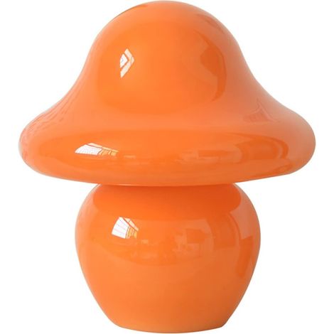 Lampada da tavolo in pietra e vetro fumé marrone - arancione brillante tricolore dimmerabile