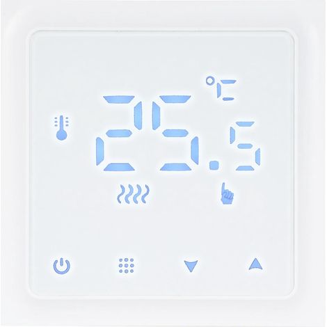 HY610-WIFI Intelligenter Heizungsthermostat, digitaler Temperaturregler, Steuerung per Smartphone-App, Touchscreen – Gasheizkessel – Weiß