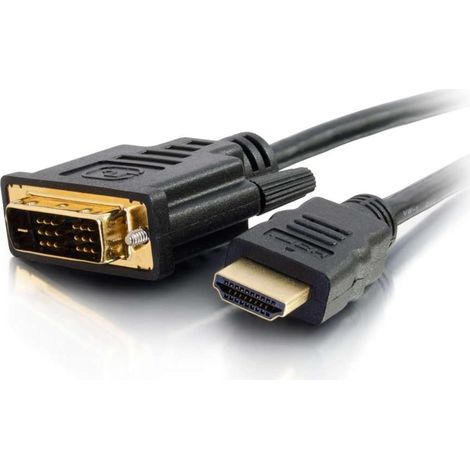 Câble vidéo numérique haute vitesse HDMI vers DVI-D, 1 m, câble adaptateur DVI vers HDMI, Full HD 1080p pour PS4, Raspberry Pi, Roku, Xbox One, Blue Ray, DVD, stations d'accueil Dell et plus (1/5)