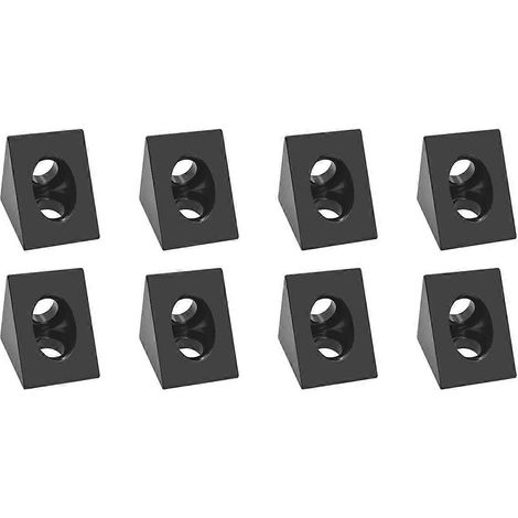 Connecteur d'équerre à 90 degrés pour CNC et imprimante 3D DIY, rainure en V, 8 pièces -- (1/5)