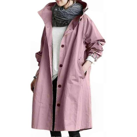 Wasserdichte Damenjacke mit Kapuze – Leichte, winddichte Jacke zum Wandern und Reisen – Ideal für Outdoor-Abenteuer (1/4)