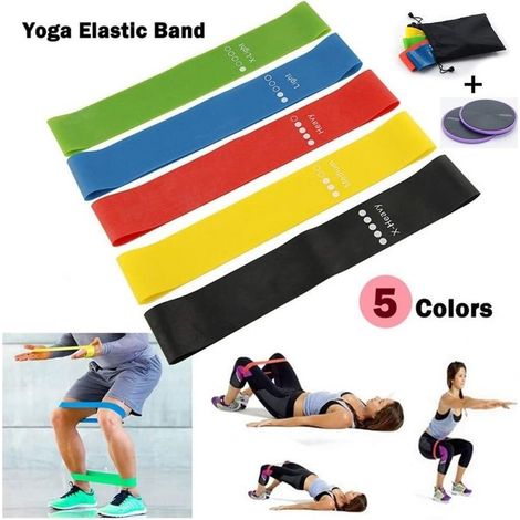Bandes De Fitness Bandes De Résistance Femmes Bandes De Boucle De Résistance Lot De 5 Pour Débutants Sangles Étirement Et Améliore La Flexibilité Du Corps Garder La Forme Sans Déformation (1/5)