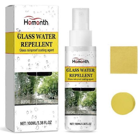 Spray antibuée et imperméable pour vitres de voiture, film de revêtement imperméabilisant (1/4)
