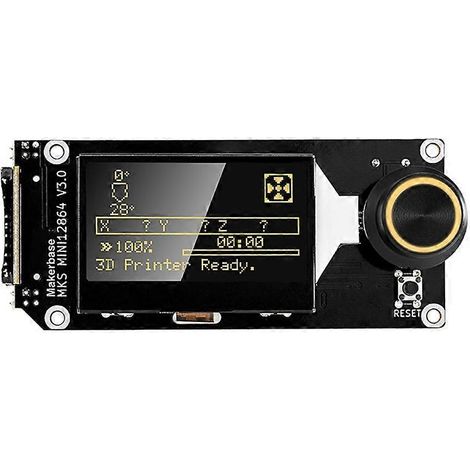 Für Makerbase MKS MINI12864 V3 SD-Kartensteckplatz Front-LCD-Smart-Display-Bildschirm 3D-Druckerteile MKS SKR VORON Mini 12864 (1/5)