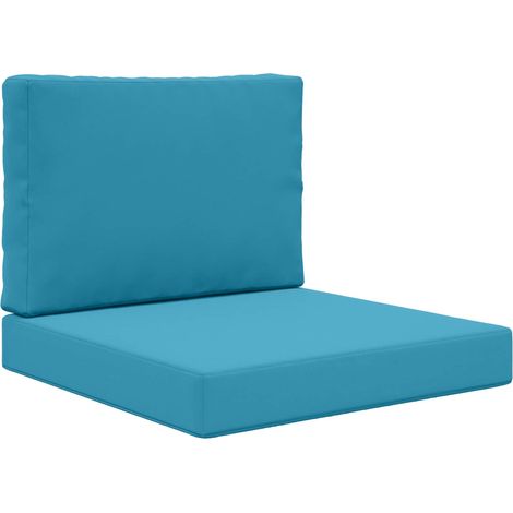 Maison Exclusive - Sofakissen für draußen 2 pcs Königsblau Polyes