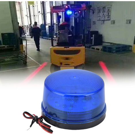 Feu clignotant LED 12V pour la sécurité, feu de signalisation routière, feu de signalisation, feu d'alarme, voyant indicateur, feu d'avertissement bleu pour gros camions. (1/5)