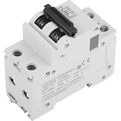 Miniatur-Gleichstrom-Leistungsschalter 250 V für Solaranlagen und Photovoltaiknetze (25 A, 2-polig) (1/5)