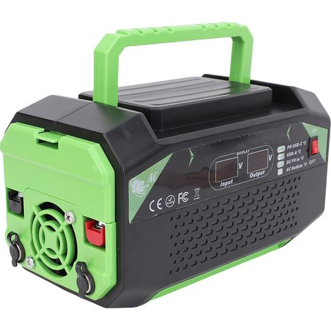Convertisseur de tension 12V continu à 220V alternatif 300W avec écran d'affichage en temps réel, ports de charge rapide PD24W et QC24W pour voiture (1/5)