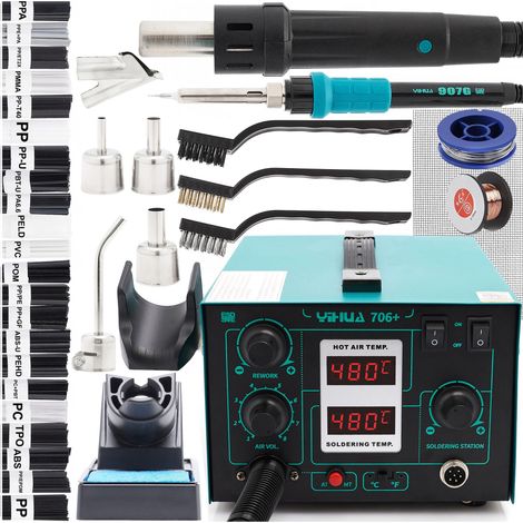 Set di 4 stazioni di saldatura Yihua 706+ Mat KIT.