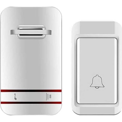 Waterproof doorbell without battery, self-powered, 1 button, 1 bell (1/5)