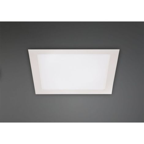 Plafonnier encastré carré blanc LED 15W 3000K Maxlight