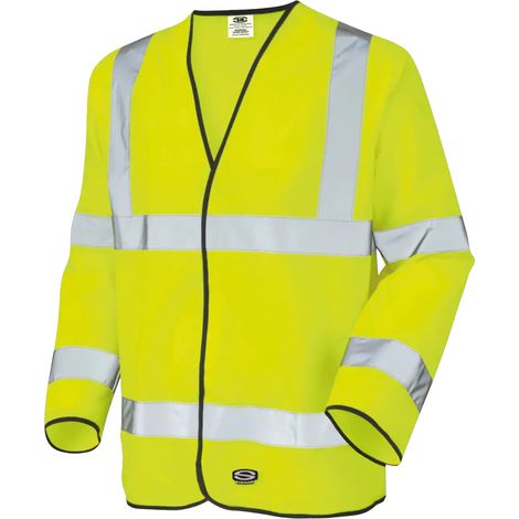 SIR SAFETY SYSTEM SPACE Veste de travail réfléchissante jaune haute visibilité Taille S