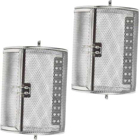 Lot De 2 Cages à Griller Rotatives En Acier Inoxydable 304 Pour Friteuse à (1/5)