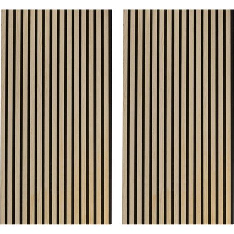 Pack de 2 Paneles Acústicos Silence Roble Nordish y Negro 60x120 cm (1/5)