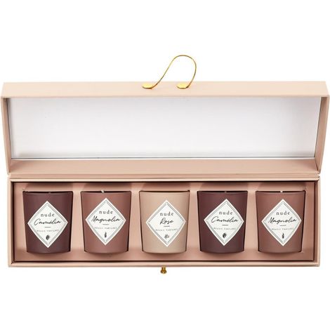Lot de 5 Bougies Parfumées "Coffret" 5cm Nude (1/5)
