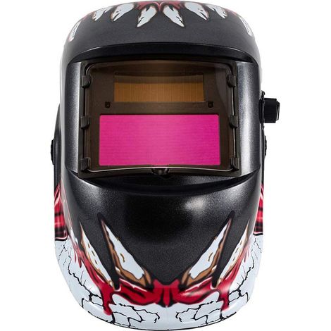 ZOLGINAH Casque de Soudure Automatique - Masque de Soudure avec 2 Lentilles et 2 Capteurs de filtre à ombre réglables DIN9-13 pour le soudage à l'arc de MIG TIG MAG [Classe énergétique A+++] (1/5)