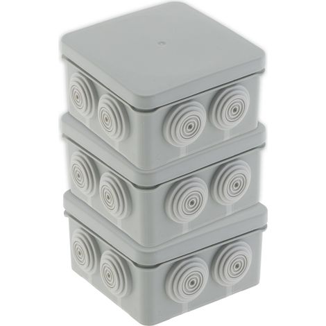 Lot de 3 boîtes étanches IP55 No Airbox 80x42mm - Protec (1/5)