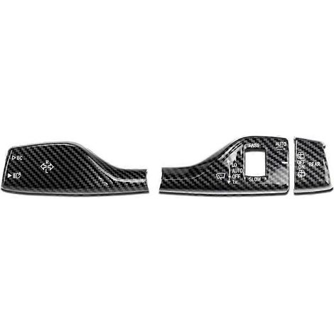 Autocollant décoratif pour cache-interrupteur d'essuie-glace et cache-clignotant, compatible avec les SUV X1, X2, X3, X4, X5, X7, G01, G02 et G05. (1/5)