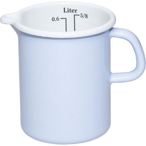 Riess Küchenmaß ⌀9cm 0,5L Nature Blue Light Emaille