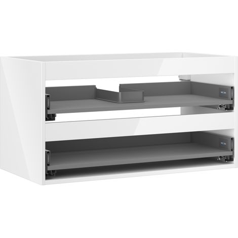 Mexen Box-A armadio sottolavabo 90 cm, 2 cassetti, bianco lucido - 91AX0-0900-470-2-00 (1/5)