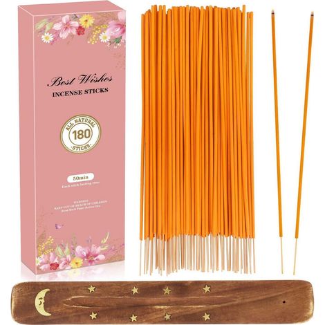 Räucherstäbchen Set 180 Stück mit Halter, 9 Düfte, Natur, Aromatherapie, Entspannung (1/5)