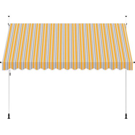 Maison Exclusive - Einziehbare Markise Handbetrieben 350 cm Gelb/