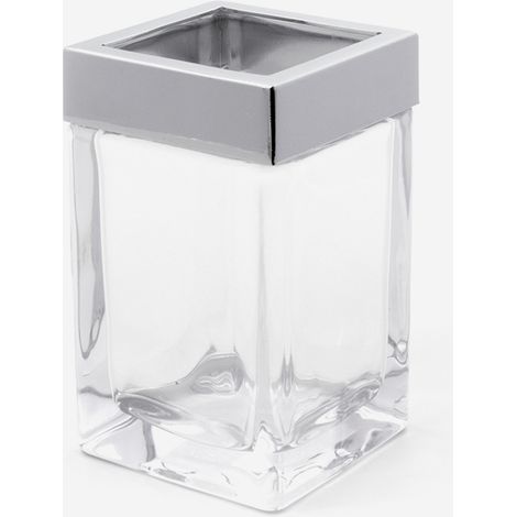 BATHBAZAAR - Gobelet à brosse à dent en verre transparent - Parfum
