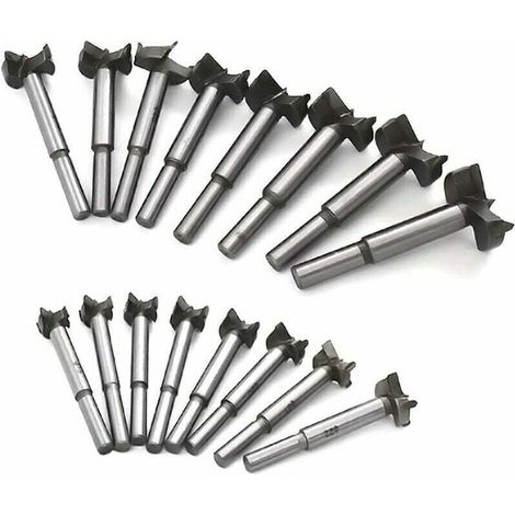 Broca para madera, sierra de corona de acero al carbono de alta velocidad para madera, sierra perforadora, tablones de madera, perforación de agujeros para bisagras de ala plana, bisagra de carburo ce