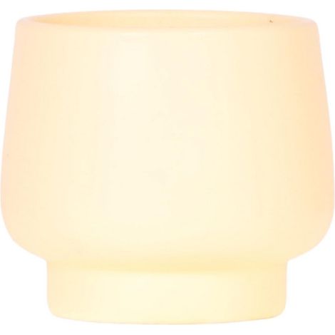 Cache-pot Scandic Jaune Pastel pour Petites Plantes et Orchidées - Pot de Fleurs Ø 9 cm - PANGIVO (1/3)