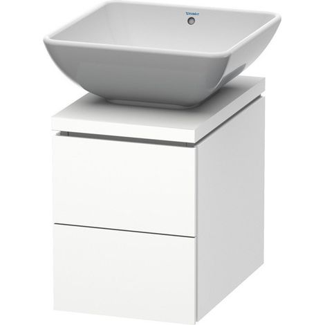 Meuble sous-vasque L-CUBE 320x477x400mm blanc mat