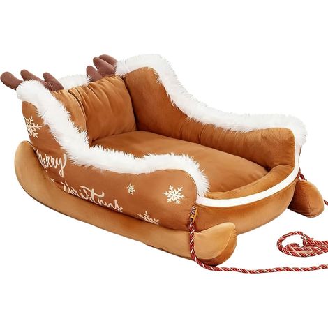 Lit De Chien - Décorations De Traîneau Lavable - Lit Doux pour Chiot Nid De (1/5)