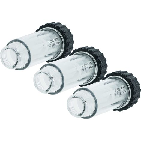 vhbw 3x Filtre anti-particules compatible avec Kärcher K 5 Compact Home, K 5 Compact nettoyeur haute pression avec raccord d'eau 3/4"