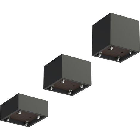 Adezz Carrez Pflanzgefäß mit Rollen Fiberglas Pflanzkübel Blumenkübel schwarz