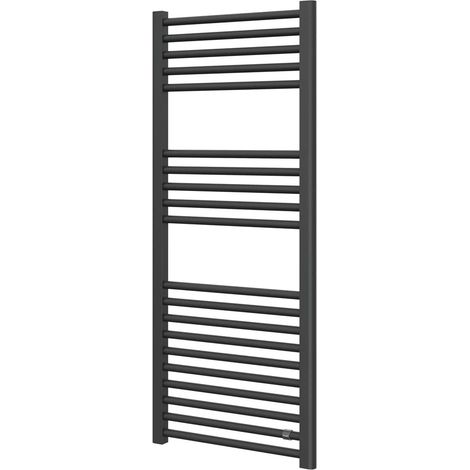 Termoarredo "Gioia" Antracite Diritto Dl H.1366 X L.600 X I.550 Mm (1/2)