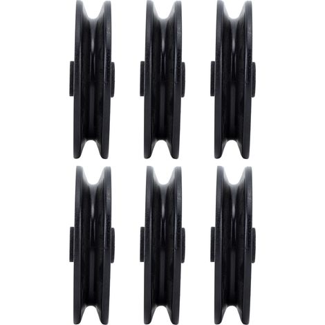 Roue de poulie à roulement universel de 90mm, 10 pièces, pour Machine à câble, équipement de gymnastique, pièce de porte de Garage (1/5)