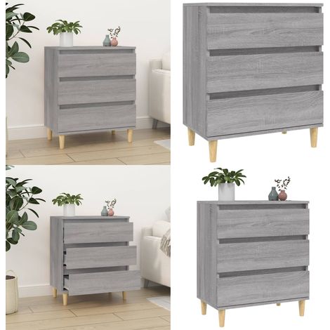 Buffet Sonoma gris 60x35x70 cm Bois d'ingénierie - Buffet - Armoire - Meuble De Rangement - Commode - Salon - Home & Living (1/5)