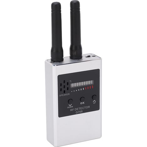 Détecteur de signaux RF sans fil, caméra haute sensibilité, dispositif de suivi GPS, 10 niveaux de LED, 300-2700 MHz, argent (1/5)