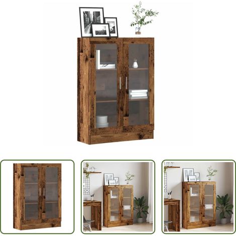 Bücherregal - Bücherschrank Altholz-Optik 82,5x30,5x115 cm Holzwerkstoff (1/5)