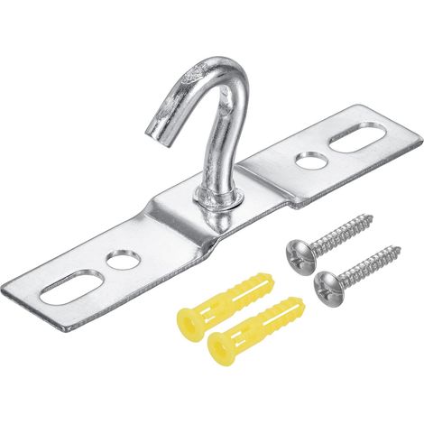 Packung von 3 Pad Auge Platte Deckenhaken 93mm Wandhalterbügel Galvanisiertes (1/4)