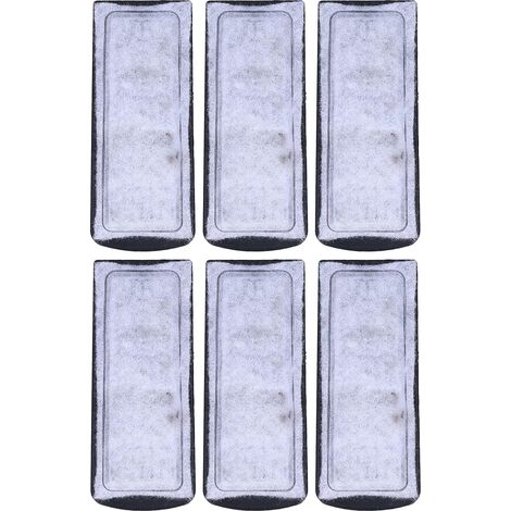 6 Pièces Ouate Filtrante pour Aquarium à Découper, Mousse de Filtre Haute Densité pour Eau Claire, Coton de Filtration de Remplacement Universel pour Filtre Mural et Cascade 13.5×5.5cm (1/5)